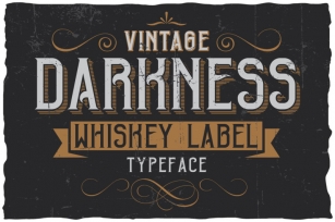 Vintage Darkness Label Font Font Download