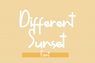 Different Sunset Font Download