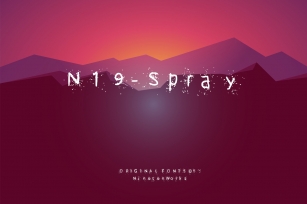 N-19 Spray Font Download