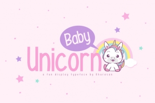 Baby Unicorn + Vector Font Download