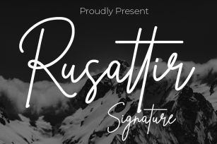 Rusattir Signature Font Download