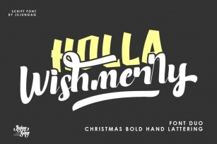 Holla Wishmerry Font Duo Font Download