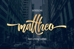 Mattheo Hand Lettering Font Download