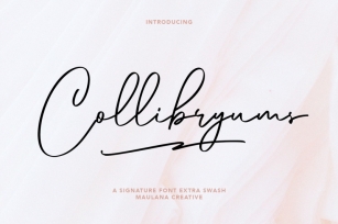 Collibryums Signature Font Extra Swash Font Download