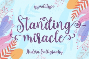 Standing Miracle Script Font Download