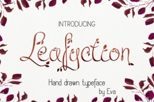 Leafyction Font Download