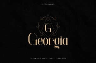 Georgia Luxurious Serif font + Extra Font Download