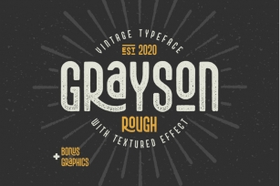 Grayson Rough Font and Graphics Font Download