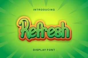 Refresh - Display Font Font Download