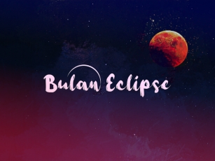 B Bulan Eclipse Font Download