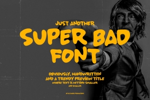 SUPER BAD FONT Font Download