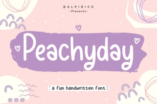 Peachyday Fun Handwritten Font Font Download