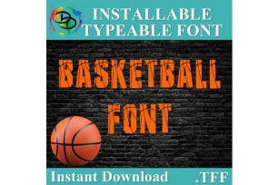 Basketball SVG, Basketball font, .TFF, alphabet, Basketball letters, n Font Download