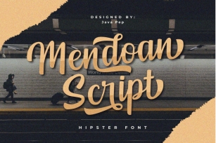 Mendoan // script font Font Download