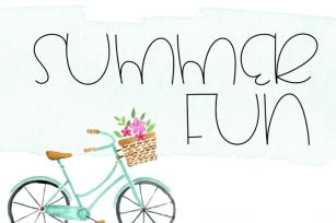 Summertime - A Cute Handwritten Font Font Download