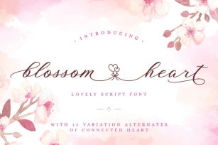 Blossom Heart - Valentine Font Font Download