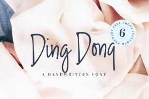 Ding Dong Handwritten Font + Logos Font Download
