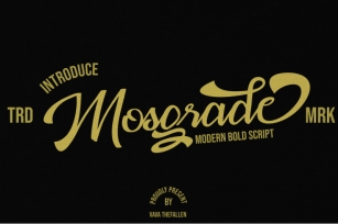 Mosgrade Modern Script Font Font Download