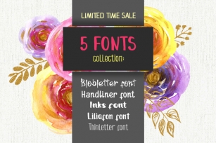 5 fonts for 1$ only Font Download
