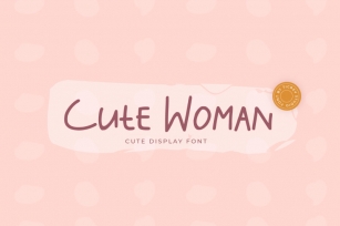 Cute Woman - Handwritten Display Font Font Download