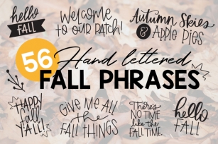 Fall Phrases Symbol Font Font Download