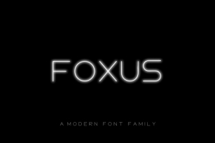 FOXUS - A Modern Sans Serif Font Download