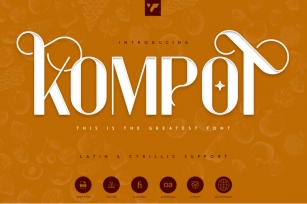 Kompot Display - 2 fonts Font Download