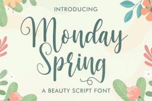 Monday Spring Font Download