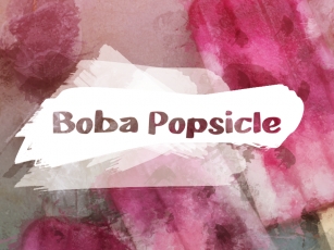 B Boba Popsicle Font Download