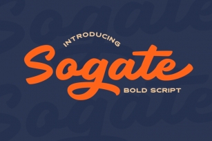 Sogate - Bold Script Font Download