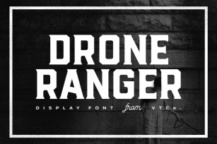 Drone Ranger Display Font Font Download
