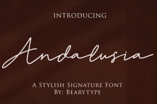 Andalusia -signature Font Download