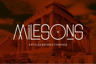 GR Milesons | Artdeco Typeface Font Download