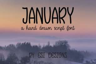 January - A Hand Drawn Script Font Font Download