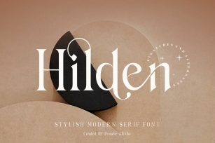 HILDEN stylish modern serif Font Download