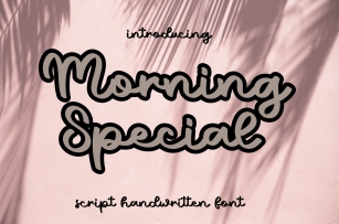 Morning Special Font Download