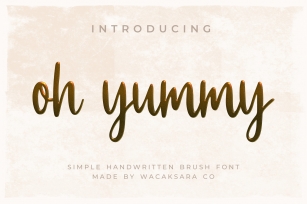 Oh Yummy Font Download