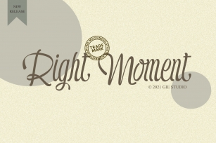 Right Moment Font Download
