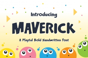Maverick Typeface - A Playful Bold Handwritten Font Font Download