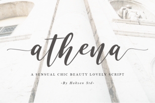 Athena a Sensual Chic Beauty Script Font Download
