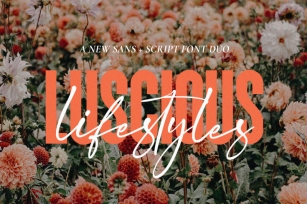 Luscious Lifestyles Font Duo (Font Duo, Signature Fonts) Font Download