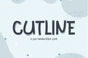 Cutline // A Fun Handwritten Font Font Download