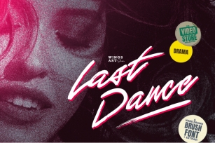 Last Dance - An 80s Inspired Brush Script Font Font Download