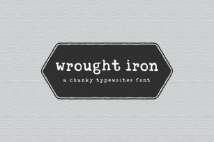 wrought iron Font Download