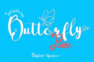 Butterfly Rose Font Download