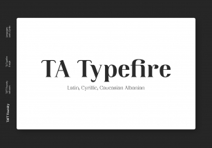 TA Typefire Font Download