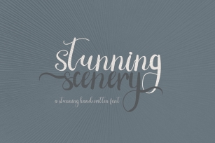 Stunning Scenery Font Download