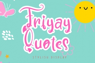 Friyay Quotes Font Download