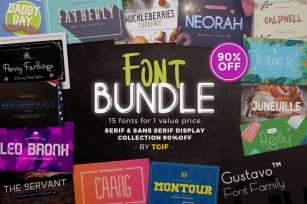 Font Bundle with Value Price Font Download