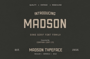 Madson Font Download